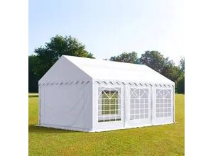 4260409141391 - Partyzelt 4x6m PVC 500 g m² weiß wasserdicht Gartenzelt Festzelt Pavillon