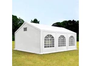 4260546588219 - Partyzelt 3x6m PE 300 g m² weiß wasserdicht Gartenzelt Festzelt Pavillon