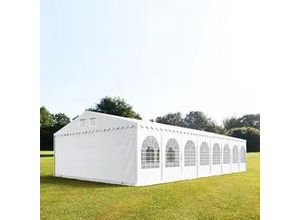 4260456191387 - Partyzelt 8x16m PVC 550 g m² weiß wasserdicht Gartenzelt Festzelt Pavillon