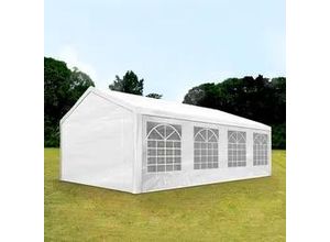 4260546587922 - Partyzelt 4x8m PE 180g m² weiß wasserdicht Gartenzelt Festzelt Pavillon