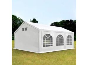 4260546588226 - Partyzelt 4x6m PE 300 g m² weiß wasserdicht Gartenzelt Festzelt Pavillon