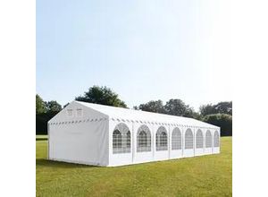 4260626614920 - Partyzelt 5x18m PVC 550 g m² weiß wasserdicht Gartenzelt Festzelt Pavillon