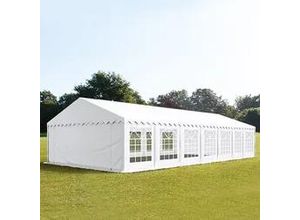 4260456191325 - Partyzelt 6x14m PVC 500 g m² weiß wasserdicht Gartenzelt Festzelt Pavillon