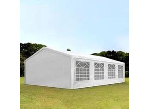 4260578434126 - Intent24 - Partyzelt Pavillon 5x8 m in weiß pe Plane 350 n Wasserdicht uv Schutz Festzelt Gartenzelt - weiß