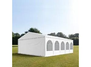 4260187830951 - Partyzelt 7x10m PVC 550 g m² weiß wasserdicht Gartenzelt Festzelt Pavillon