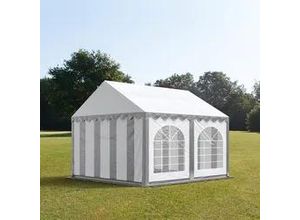 4260409144538 - Partyzelt 3x4m PVC 500 g m² grau wasserdicht Gartenzelt Festzelt Pavillon