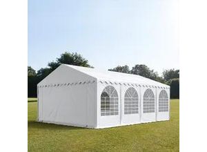 4260409147294 - Partyzelt 6x8m PVC 550 g m² weiß wasserdicht Gartenzelt Festzelt Pavillon