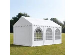 4260409140004 - Partyzelt 3x6m PVC 550 g m² weiß wasserdicht Gartenzelt Festzelt Pavillon