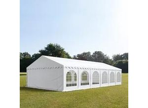 4260409144460 - Partyzelt 5x12m PVC 500 g m² weiß wasserdicht Gartenzelt Festzelt Pavillon