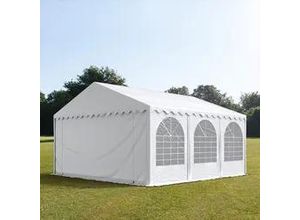 4260409147164 - Partyzelt 5x6m PVC 550 g m² weiß wasserdicht Gartenzelt Festzelt Pavillon