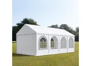 4260409147393 - Partyzelt 4x8m PVC 550 g m² weiß wasserdicht Gartenzelt Festzelt Pavillon