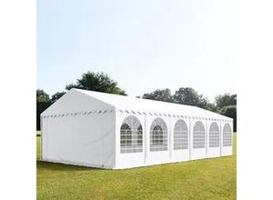 4260409146853 - Partyzelt 6x12m PVC 550 g m² weiß wasserdicht Gartenzelt Festzelt Pavillon