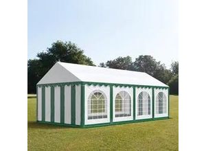 4260409145122 - Partyzelt 3x8m PVC 500 g m² grün wasserdicht Gartenzelt Festzelt Pavillon