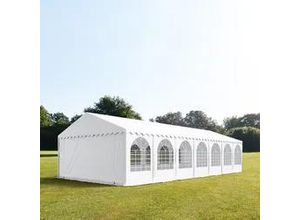 4260456198584 - Partyzelt 6x14m PVC 550 g m² weiß wasserdicht Gartenzelt Festzelt Pavillon