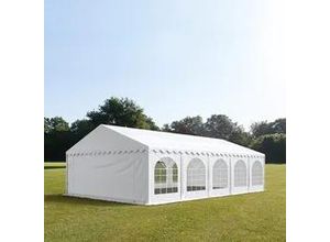 4260409145054 - Partyzelt 5x10m PVC 500 g m² weiß wasserdicht Gartenzelt Festzelt Pavillon