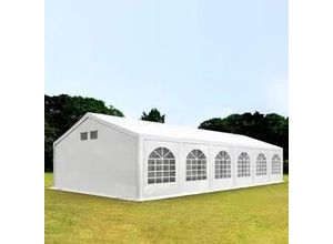 4260546588257 - Partyzelt 6x12m PE 300 g m² weiß wasserdicht Gartenzelt Festzelt Pavillon