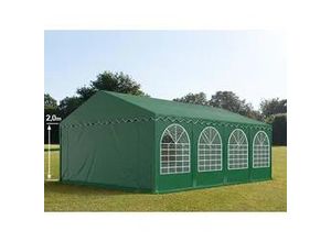 4260626590965 - Partyzelt 5x8m PVC 550 g m² dunkelgrün wasserdicht Gartenzelt Festzelt Pavillon