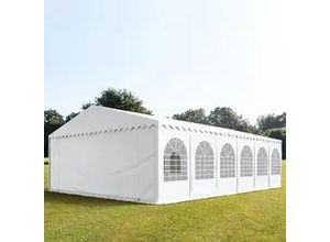 4260409146877 - Partyzelt 8x12m PVC 550 g m² weiß wasserdicht Gartenzelt Festzelt Pavillon