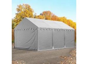 4260546587687 - Lagerzelt 3x6m PVC 550 g m² grau wasserdicht Unterstand Lager