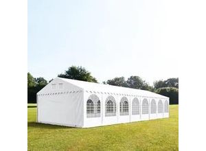 4260187834461 - Partyzelt 6x20m PVC 550 g m² weiß wasserdicht Gartenzelt Festzelt Pavillon