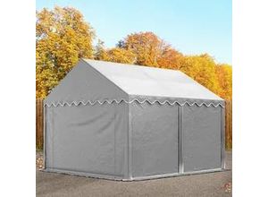 4260546587670 - Lagerzelt 3x4m PVC 550 g m² grau wasserdicht Unterstand Lager