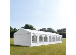 4260187830791 - Partyzelt 6x16m PVC 550 g m² weiß wasserdicht Gartenzelt Festzelt Pavillon