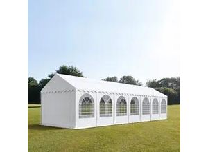 4260187835000 - Partyzelt 4x14m PVC 550 g m² weiß wasserdicht Gartenzelt Festzelt Pavillon