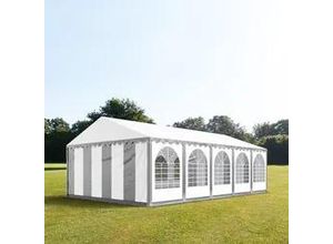 4260456198546 - Partyzelt 5x10m PVC 550 g m² grau wasserdicht Gartenzelt Festzelt Pavillon