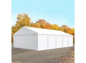 4260409141483 - Lagerzelt 5x10m PVC 500 g m² weiß wasserdicht Unterstand Lager