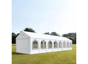 4260626614777 - Partyzelt 4x24m PVC 550 g m² weiß wasserdicht Gartenzelt Festzelt Pavillon