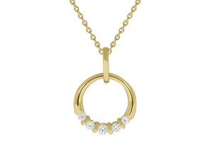 4006046344265 - Ketten-Anhänger CELESTA 375 - Gelbgold Zirkonia Schmuckanhänger Gr ONE-SIZE Gold 29 g gelb (gelb weiß) Damen Anhänger 4006046344265 - Ketten-Anhänger CELESTA 375 - Gelbgold Zirkonia Schmuckanhänger Gr ONE-SIZE Gold 29 g gelb (gelb weiß) Damen Anhänger