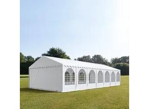 4260409148024 - Partyzelt 6x14m PVC 550 g m² weiß wasserdicht Gartenzelt Festzelt Pavillon