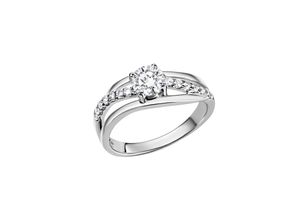 4006046269889 - Zeeme Silber Ring 925 - Sterling Silber Zirkonia weiß Glänzend (Größe 060 (191))