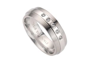 4006046125918 - Zeeme Stainless Steel Ring Edelstahl Kristall weiß Matt Glanz (Größe 054 (172)) 4006046125918 - Zeeme Stainless Steel Ring Edelstahl Kristall weiß Matt Glanz (Größe 054 (172))