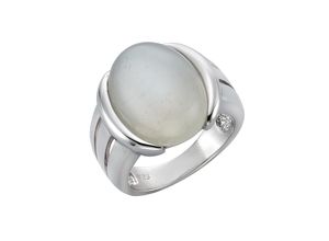4006046223249 - Fingerring ZEEME 925 - Sterling Silber Mondstein Fingerringe Gr 054 (172) Silber 925 (Sterlingsilber) weiß (weiß weiß) Damen Fingerringe