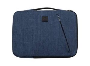 3130630171225 - Laptophülle Business für Laptops 13-14 gepolstert Griff & Reißverschlussfach B 370 x T 25 x H 280 mm Post-Consumer-Polyester blau 3130630171225 - Laptophülle Business für Laptops 13-14 gepolstert Griff & Reißverschlussfach B 370 x T 25 x H 280 mm Post-Consumer-Polyester blau