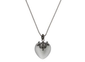 4006046223843 - Kette mit Anhänger ZEEME 925 - Sterling Silver Katzenauge weiß Halsketten Gr 45cm Silber 925 (Sterlingsilber) Länge 45 cm Breite 180 mm weiß (weiß weiß) Damen Ketten mit Anhänger 4006046223843 - Kette mit Anhänger ZEEME 925 - Sterling Silver Katzenauge weiß Halsketten Gr 45cm Silber 925 (Sterlingsilber) Länge 45 cm Breite 180 mm weiß (weiß weiß) Damen Ketten mit Anhänger