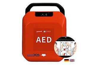 4262483650035 - Defibrillator MedX5 HeartSave YA automatische Schockabgabe Sprachausgabe DE EN LCD-Anzeige IP55 ohne HLW-Feedback-Sensor