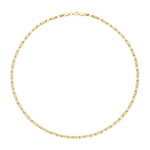 9008005236098 - Goldkette VIVANCE stampato look Halsketten Gr Gelbgold 375 gelb (gelbgold 375) Damen Goldketten