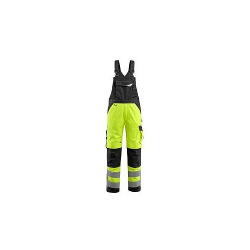 5711074280889 - MASCOT® unisex Warnschutz-Latzhose Newcastle gelb schwarz Größe 56