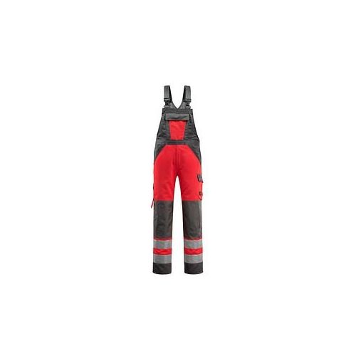 5711074306893 - MASCOT® unisex Warnschutz-Latzhose Gosford rot dunkelanthrazit Größe 24