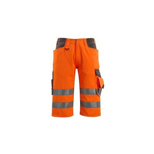 5711074300716 - MASCOT® unisex Warnschutzhose kurz Luton orange dunkelanthrazit Größe 50