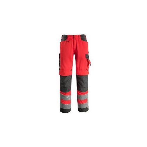 5711074278619 - MASCOT® unisex Warnschutzhose Kendal rot dunkelanthrazit Größe 23