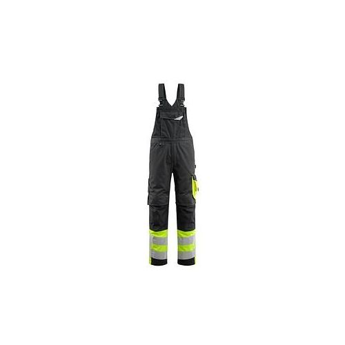 5711074289165 - MASCOT® unisex Warnschutz-Latzhose Sunderland schwarz gelb Größe 29