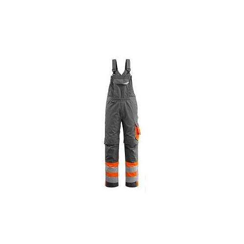 5711074290284 - MASCOT® unisex Warnschutz-Latzhose Sunderland dunkelanthrazit orange Größe 25