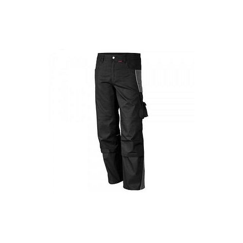 4046987028718 - Arbeitshose pro in schwarz grau Größe 48 - Bundhose mg 245 g - PROfessionals-Werkstatthose - schwarz grau - 48 - Qualitex