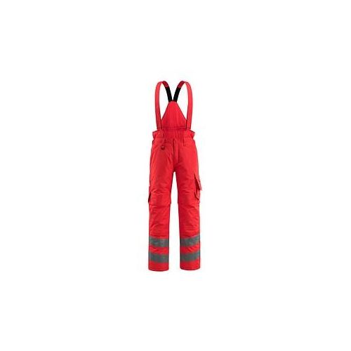 5711074338443 - MASCOT® unisex Warnschutz-Latzhose Ashford rot Größe S