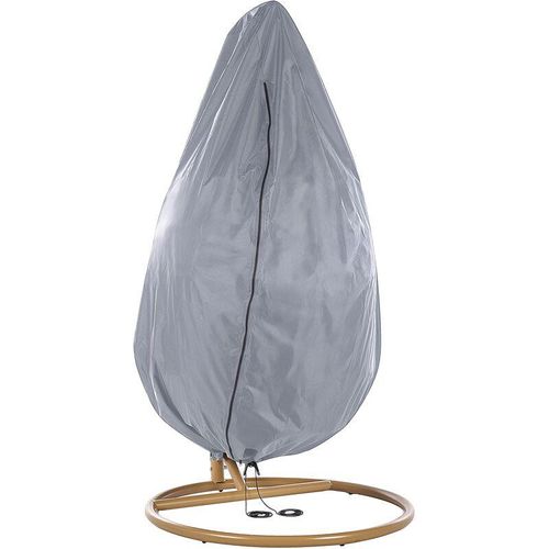 4251682265225 - Beliani - Regenschutz für Hängesessel 200 x 120 cm aus Polyester mit pvc Beschichtung Rechteckige Folie Modern - Grau