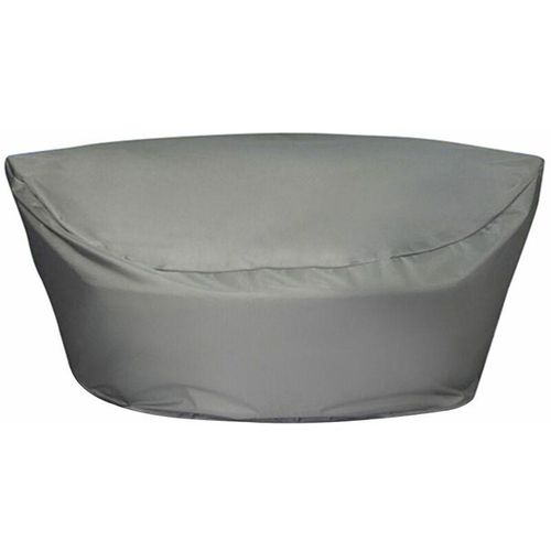 4260580939329 - Beliani - Regenschutz für Sonneninsel Grau 170 x 160 x 75 cm aus Polyester mit pvc Beschichtung Oval Modern - Grau