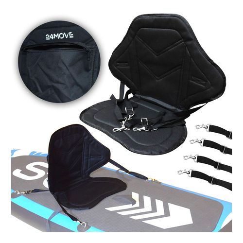 4099799000069 - 24MOVE® SUP Kajak Sitz für Paddle Boards und Kajaks gepolstert und ergonomisch mit Tasche Surfboard Stand Up Sitz 4099799000069 - 24MOVE® SUP Kajak Sitz für Paddle Boards und Kajaks gepolstert und ergonomisch mit Tasche Surfboard Stand Up Sitz